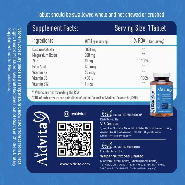 AidVita Calcium Magnesium Zinc 08